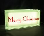 Merry Christmas night light green