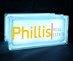 Phillis real estate glass block light GloBlock