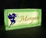 Personalised fairy glass block night light