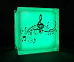 LED night light with music notes