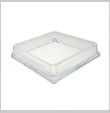 Square glass serving tray