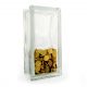 Tall glass money box glass brick